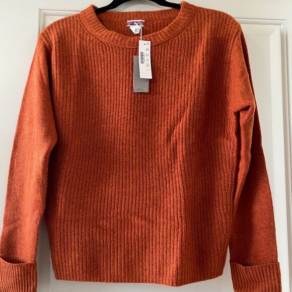 J. Crew Sweaters - J. Crew Ribbed Cashmere Sweater Heather Pumpkin Small NWT $248